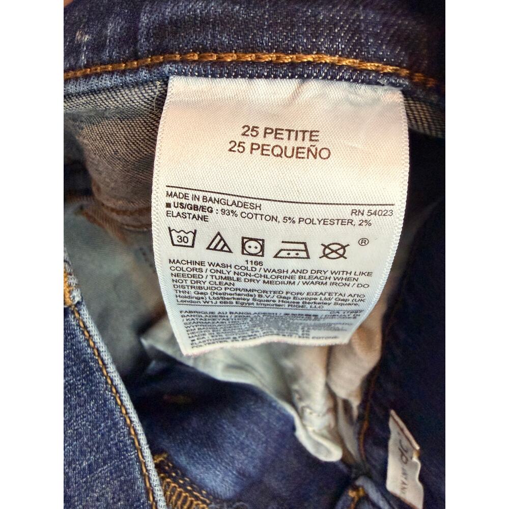 Banana Republic Premium Denim Skinny Ankle Jeans 25 Petite Dark Wash Stretch - Picture 4 of 9